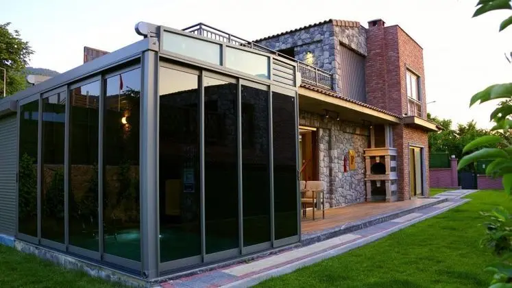 Kapanabilir Havuzlu Dublex Villa, Bahçe Manzaralı, Isıtmalı Özel Havuzlu