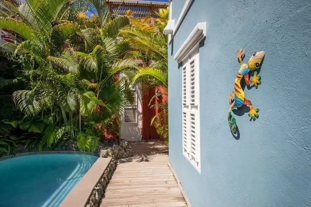 Cozy Cactus ground floor one bedroom apartment, with terrace and shared plunge pool