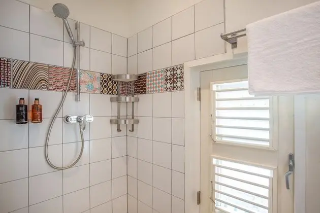 Flamingo Petite ground floor studio, with small terrace and shared plunge pool