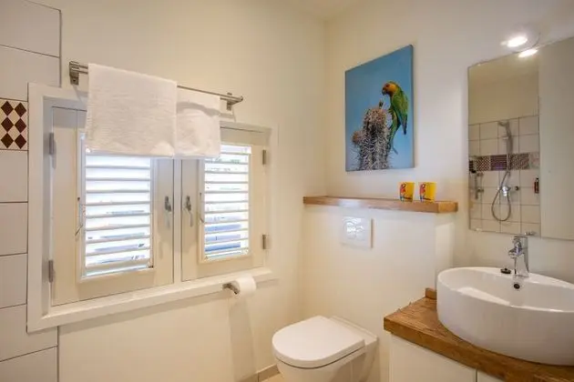 Pretty Prikichi ground floor studio, with terrace and shared plunge pool