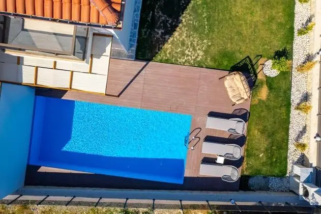Dublex Villa-İki Yatak Odalı, Havuz ve Bahçe Manzaralı, Özel Havuzlu
