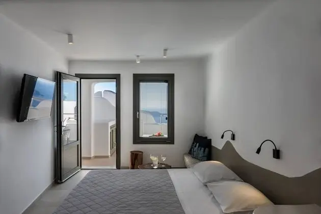 Superior Tek Büyük Yataklı Oda, Sıcak Su Havuzu (Caldera View)