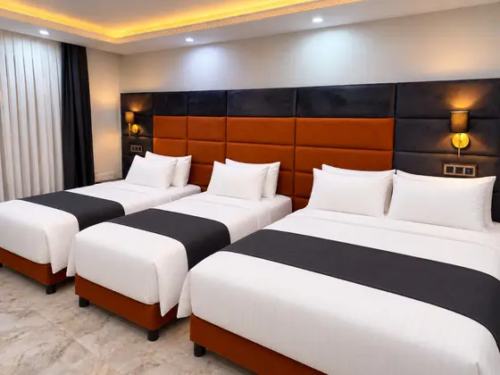 Standart Üç Kişilik Bahçe manzarası Oda