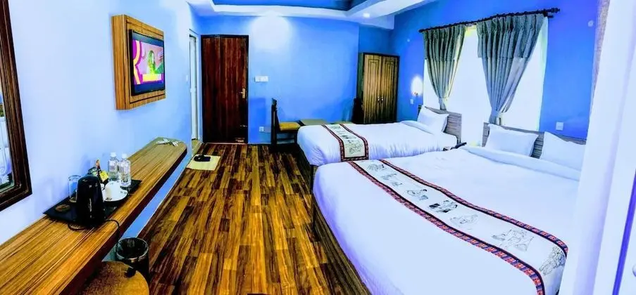 Deluxe Tek Büyük veya İki Ayrı Yataklı Oda, 2 Yatak Odası, Bahçe Manzaralı