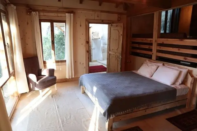 Deluxe Dağ Evi, 1 Yatak Odası, Şömine, Bahçe Manzaralı