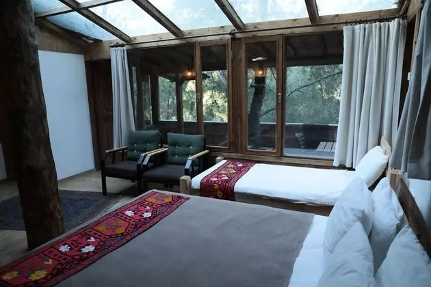Deluxe Dağ Evi, 1 Yatak Odası, Şömine, Bahçe Manzaralı