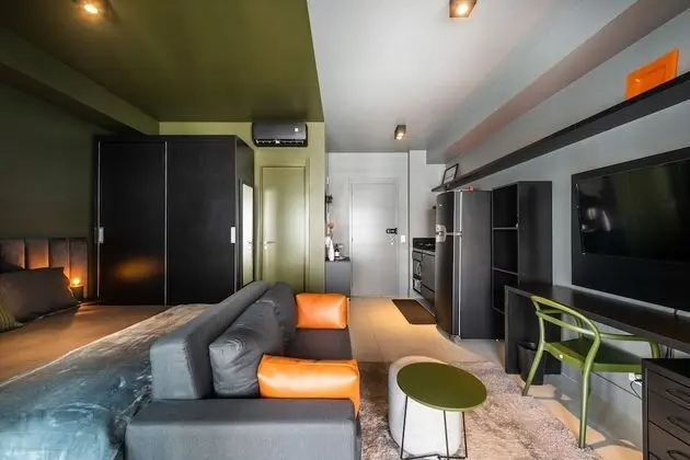 Business Stüdyo Süit, 1 Büyük (Queen) Boy Yatak, Mutfak, Şehir Manzaralı