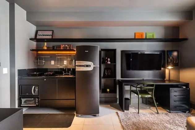 Business Stüdyo Süit, 1 Büyük (Queen) Boy Yatak, Mutfak, Şehir Manzaralı