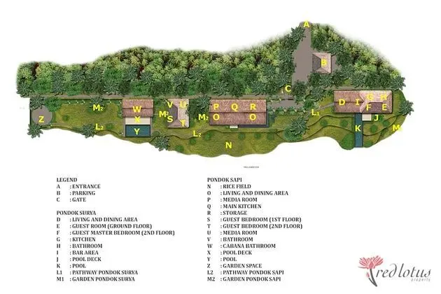 Villa, 2 Yatak Odası, Vadi Manzaralı (Pondok Surya)
