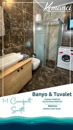 Comfort Suite 1+1 Daire, Bahçe Manzaralı, Verandalı
