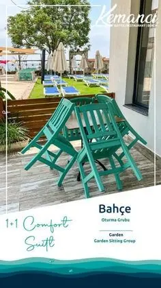 Comfort Suite 1+1 Daire, Bahçe Manzaralı, Verandalı