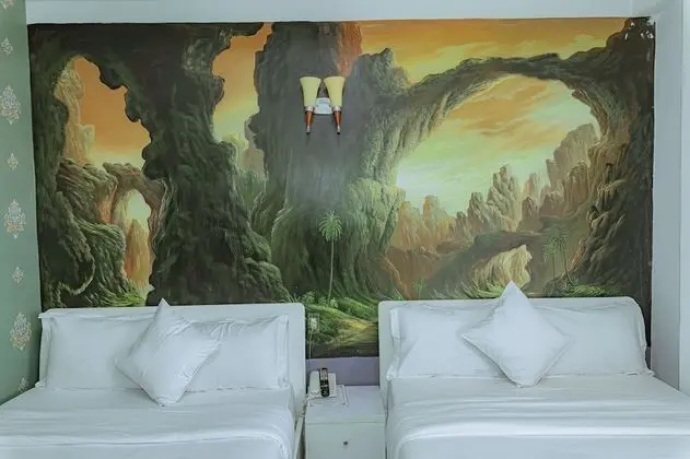 Deluxe Dört Kişilik Oda, 2 Çift Kişilik Yatak, Şehir Manzaralı