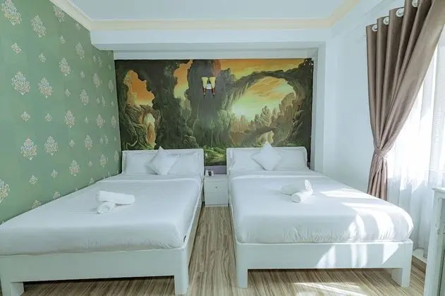 Deluxe Dört Kişilik Oda, 2 Çift Kişilik Yatak, Şehir Manzaralı
