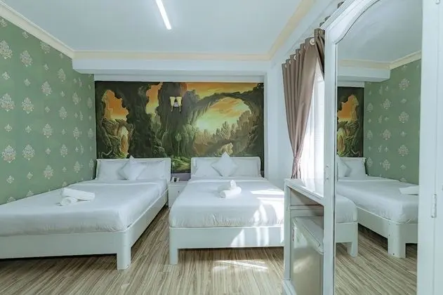 Deluxe Dört Kişilik Oda, 2 Çift Kişilik Yatak, Şehir Manzaralı