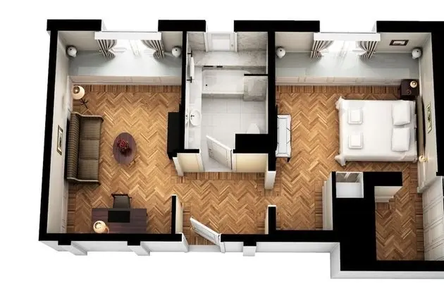Deluxe Süit, 1 Yatak Odası, Avlu Manzaralı