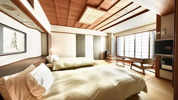İki Ayrı Yataklı Oda, Sigara İçilmez, Deniz Manzaralı (Aoi Kan, Japanese-style w/antechamber)