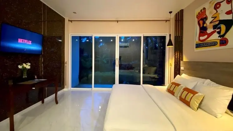 Deluxe Tek Büyük Yataklı Oda, 1 Çift Kişilik Yatak, Bahçe Manzaralı