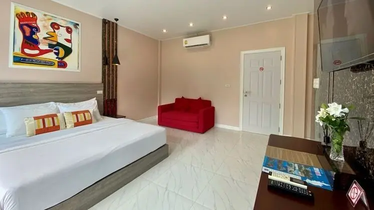 Deluxe Tek Büyük Yataklı Oda, 1 Çift Kişilik Yatak, Bahçe Manzaralı