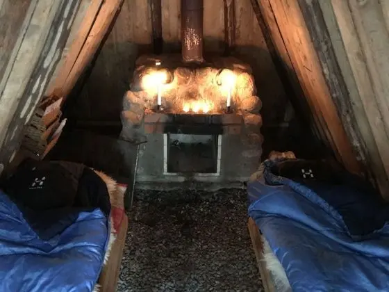 Oda (incl. breakfast, sauna & sleeping bag)