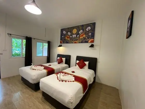 Oda, 2 Tek Kişilik Yatak, Bahçe Manzaralı