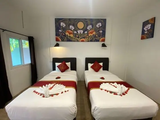 Oda, 2 Tek Kişilik Yatak, Bahçe Manzaralı