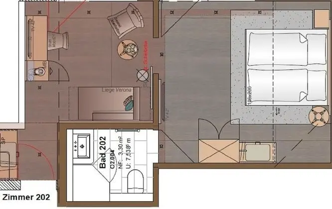 Premium Tek Büyük Yataklı Oda (Kiefer)