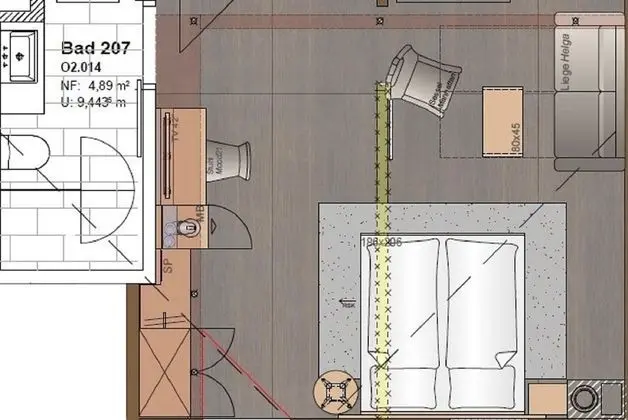 Premium Tek Büyük Yataklı Oda (Kiefer)