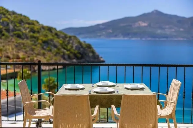 Penthouse İki Yatak Odalı, Deniz ve Dağ Manzaralı, Teraslı