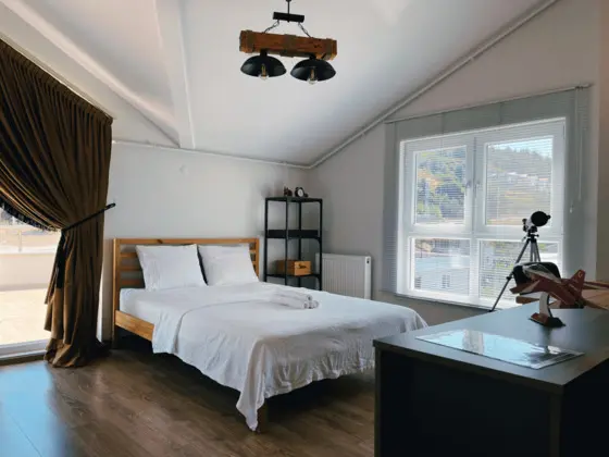 3 + 1 Daire, Deniz ve Dağ Manzaralı, Klimalı