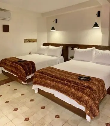 Deluxe Tek Büyük Yataklı Oda, 2 Çift Kişilik Yatak, Buzdolabı, Havuz Kenarı