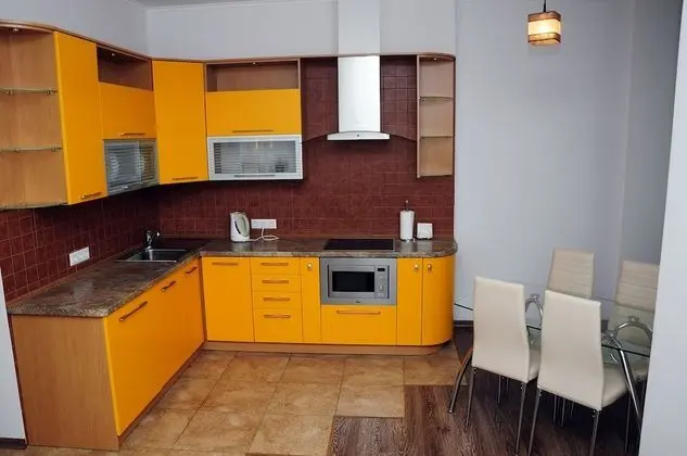 City Apart Daire, 1 Büyük (Queen) Boy Yatak ve Çekyat, Sigara İçilmez (118 Zhylyanska street)