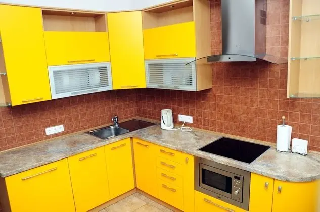 City Apart Daire, 1 Büyük (Queen) Boy Yatak ve Çekyat, Sigara İçilmez (118 Zhylyanska street)