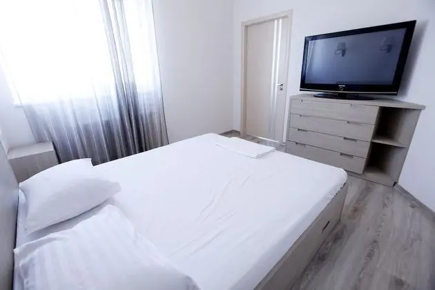 City Apart Daire, 1 Büyük (Queen) Boy Yatak ve Çekyat, Sigara İçilmez (118 Zhylyanska street)