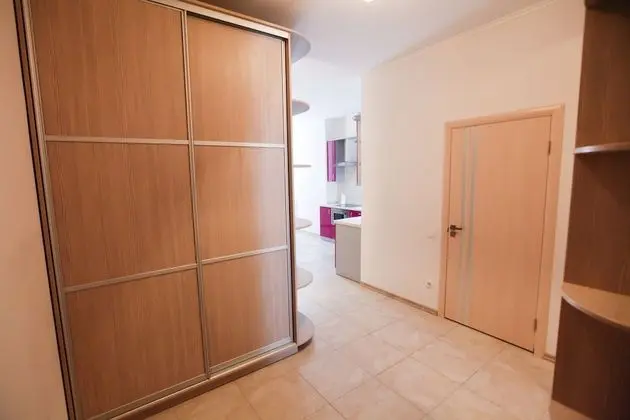 City Apart Daire, 1 Büyük (Queen) Boy Yatak ve Çekyat, Sigara İçilmez (118 Zhylyanska street)