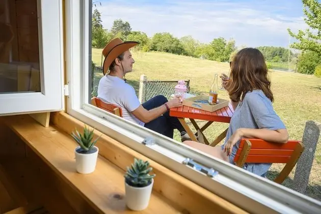 Kulübe, Banyolu/Duşlu, Nehir Manzaralı (Mini Chalet)