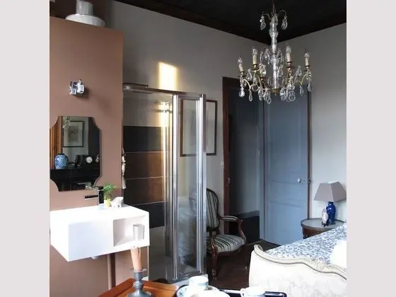 Tek Büyük Yataklı Oda, Özel Banyo, Bahçe Manzaralı (La chambre Galilée)