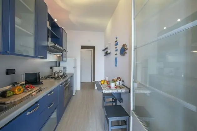 Family Apart Daire, 1 Çift Kişilik Yatak ve Çekyat (La Casa Al Sole Sea View 400mt From)