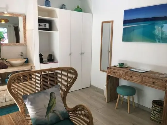 Tek Büyük Yataklı Oda, Özel Banyo, Deniz Manzaralı (BADAMIER)