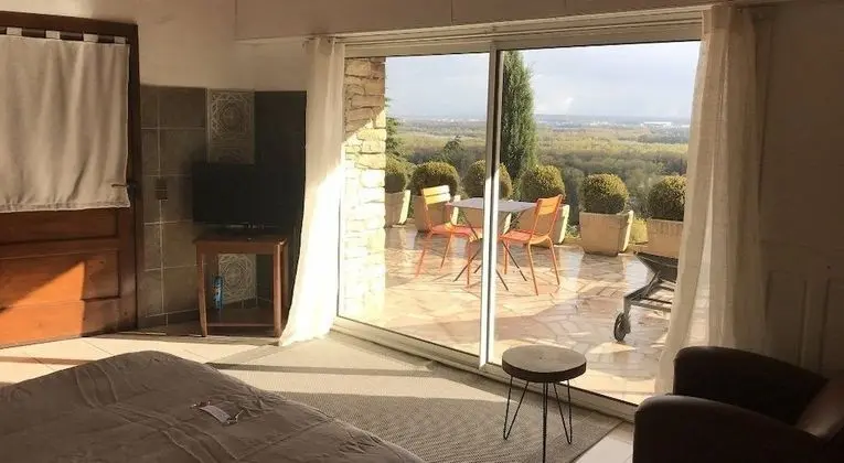 Tek Büyük Yataklı Oda, Teras (Cedres)