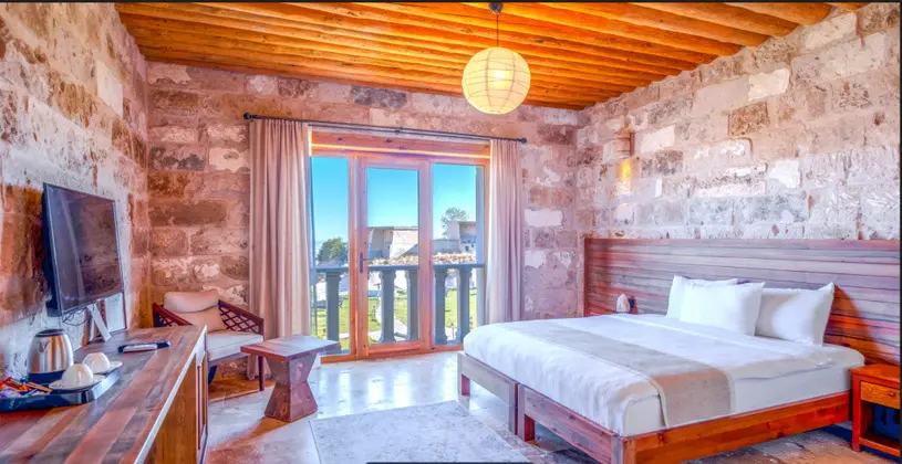 Stone Deluxe Room, Vadi Manzaralı, Balkonlu veya Fransız Balkonlu
