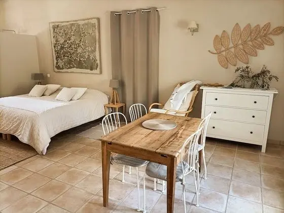 Superior Tek Büyük Yataklı Oda, Özel Banyo, Havuz Manzaralı (Chambre  Magnanerie)