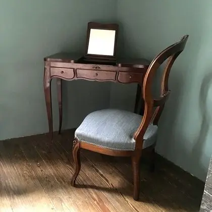 Romantic Tek Büyük Yataklı Oda, Özel Banyo, Bahçe Manzaralı (La Chambre d'Adrienne)
