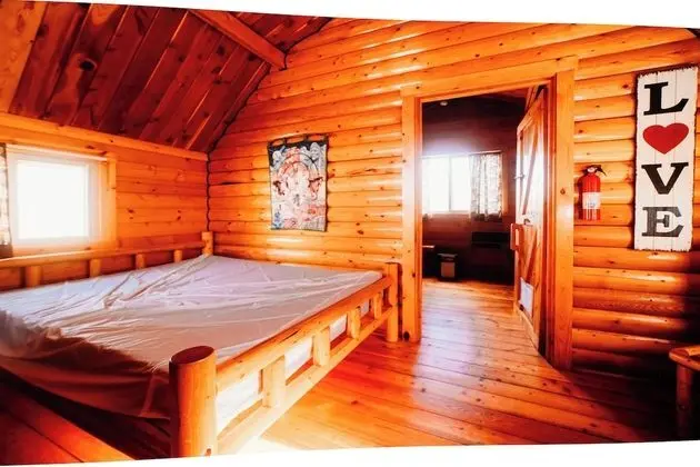 Two-Room Rustic Cabin - Yellow