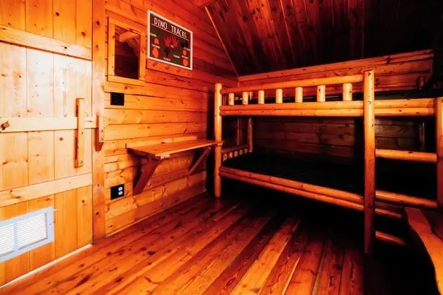 Two-Room Rustic Cabin - Yellow