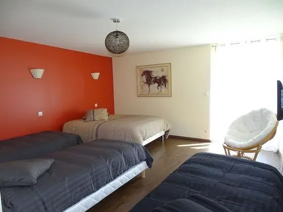 Grande Chambre Familiale avec vue sur Jardin