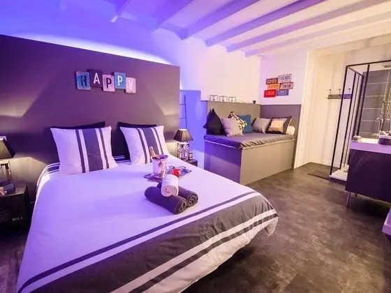 Deluxe Tek Büyük Yataklı Oda, Banyolu/Duşlu, Bahçe Manzaralı (FACTORY - 2ème étage)