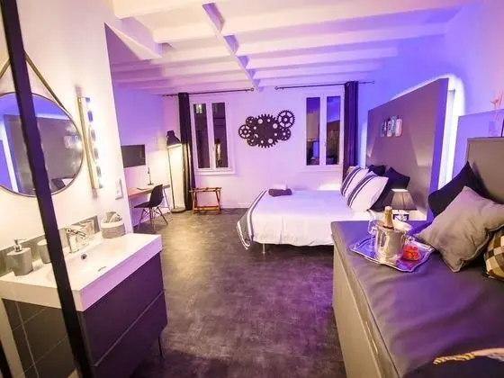 Deluxe Tek Büyük Yataklı Oda, Banyolu/Duşlu, Bahçe Manzaralı (FACTORY - 2ème étage)