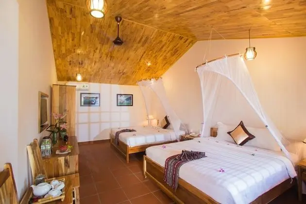 Family Bungalov, Bahçe Manzaralı (2 King Beds)