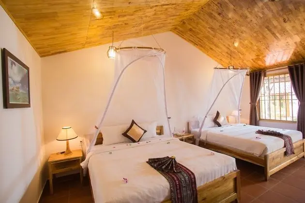 Family Bungalov, Bahçe Manzaralı (2 King Beds)