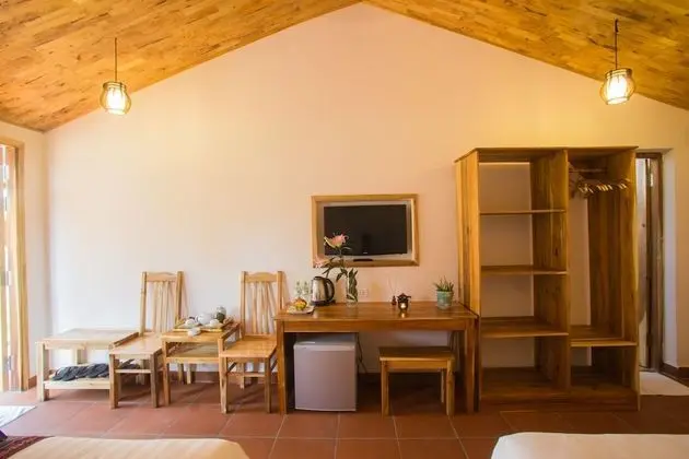Family Bungalov, Bahçe Manzaralı (2 King Beds)